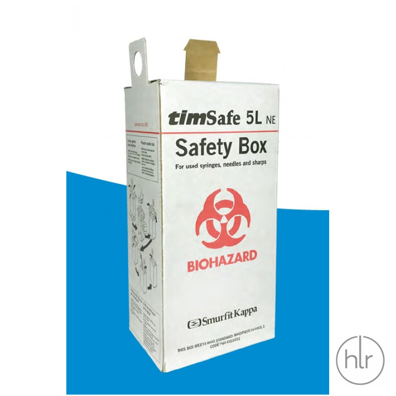 Контейнер картонний для збирання та утилізації медичних відходів TimSafe 5 л